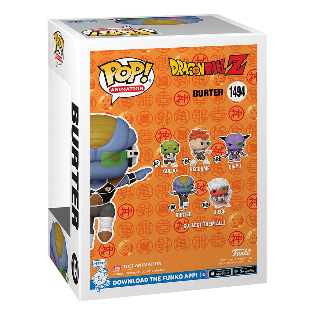 Dragon Ball Z POP! Animation Vinyl Figur Burter 9 cm