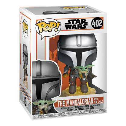 Star Wars The Mandalorian POP! TV Vinyl Figur Mando Flying w/ Jet Pack 9 cm