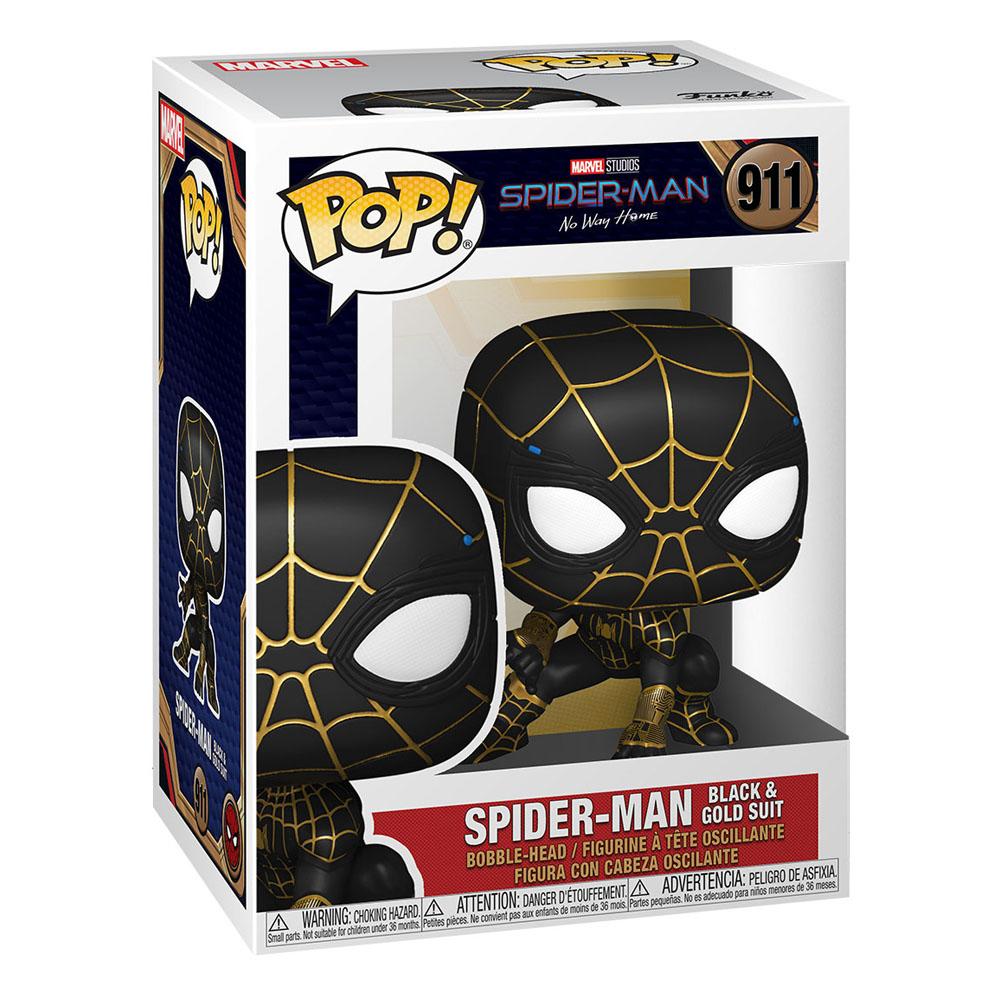 Spider-Man: No Way Home POP! Vinyl Figur Spider-Man (Black & Gold Suit) 9 cm