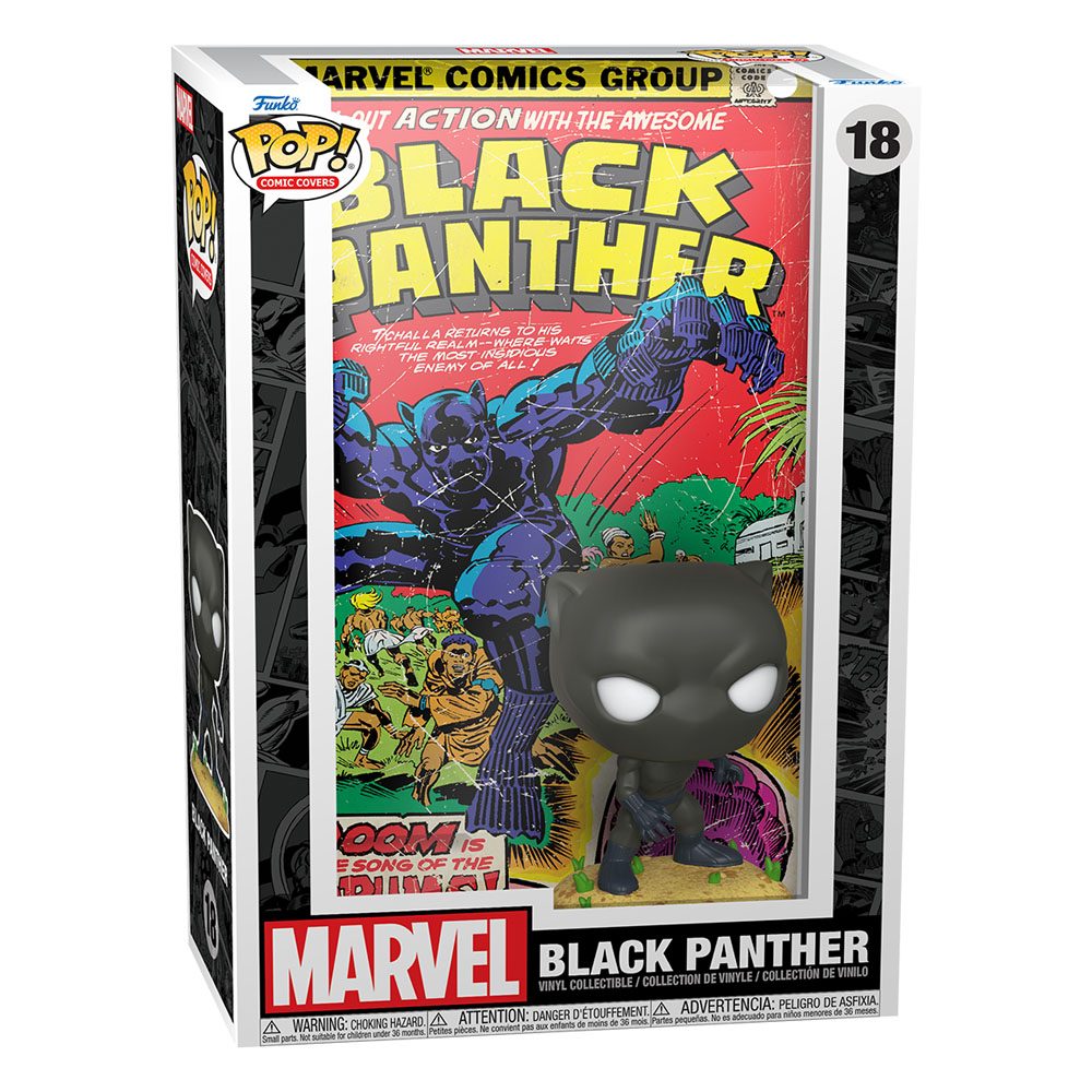 Marvel POP! Comic Cover Vinyl Figur Black Panther 9 cm