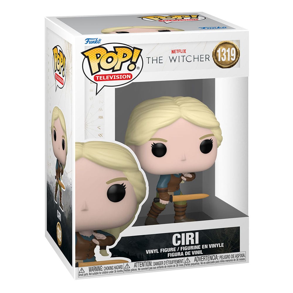 The Witcher POP! TV Vinyl Figur Ciri w/sword 9 cm