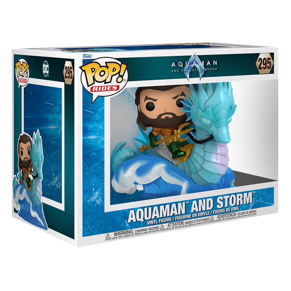 Aquaman and the Lost Kingdom POP! Rides Deluxe Vinyl Figur Aquaman & Storm 15 cm