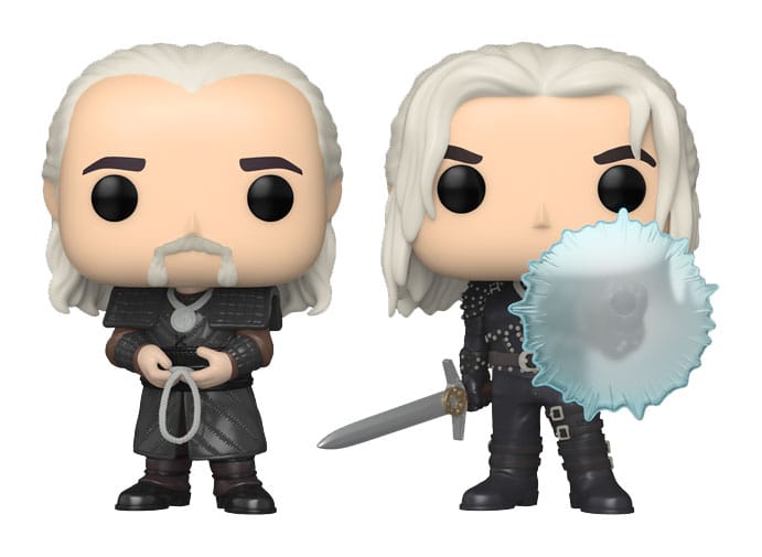 The Witcher POP! Television Vinyl Figuren 2er-Pack Geralt & Vesemir 9 cm