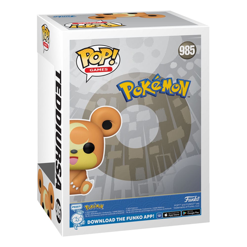 Pokemon POP! Games Vinyl Figur Teddiursa(EMEA) 9 cm