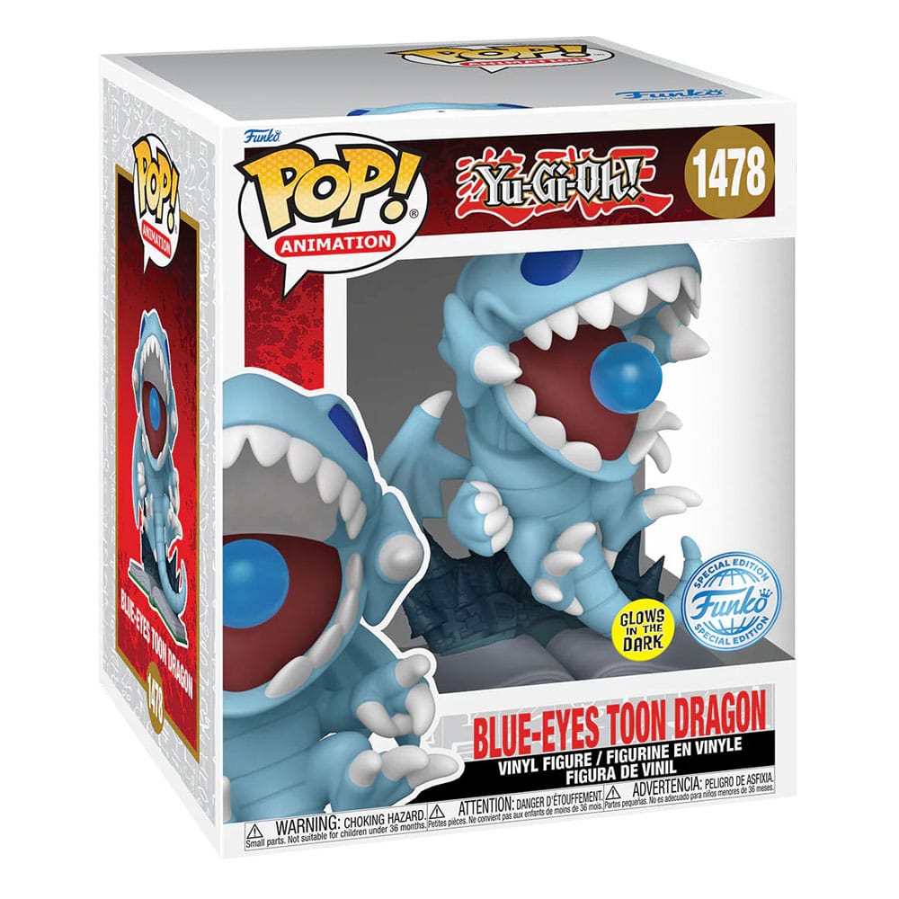 Yu-Gi-Oh! Z Super Sized POP! Animation Vinyl Figur Blue-Eyes Toon Dragon (GITD) Special Edition 15 cm