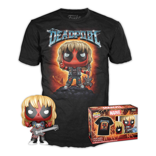 Deadpool POP! & Tee Vinyl Figur & T-Shirt Set Heavy Metal Größe M