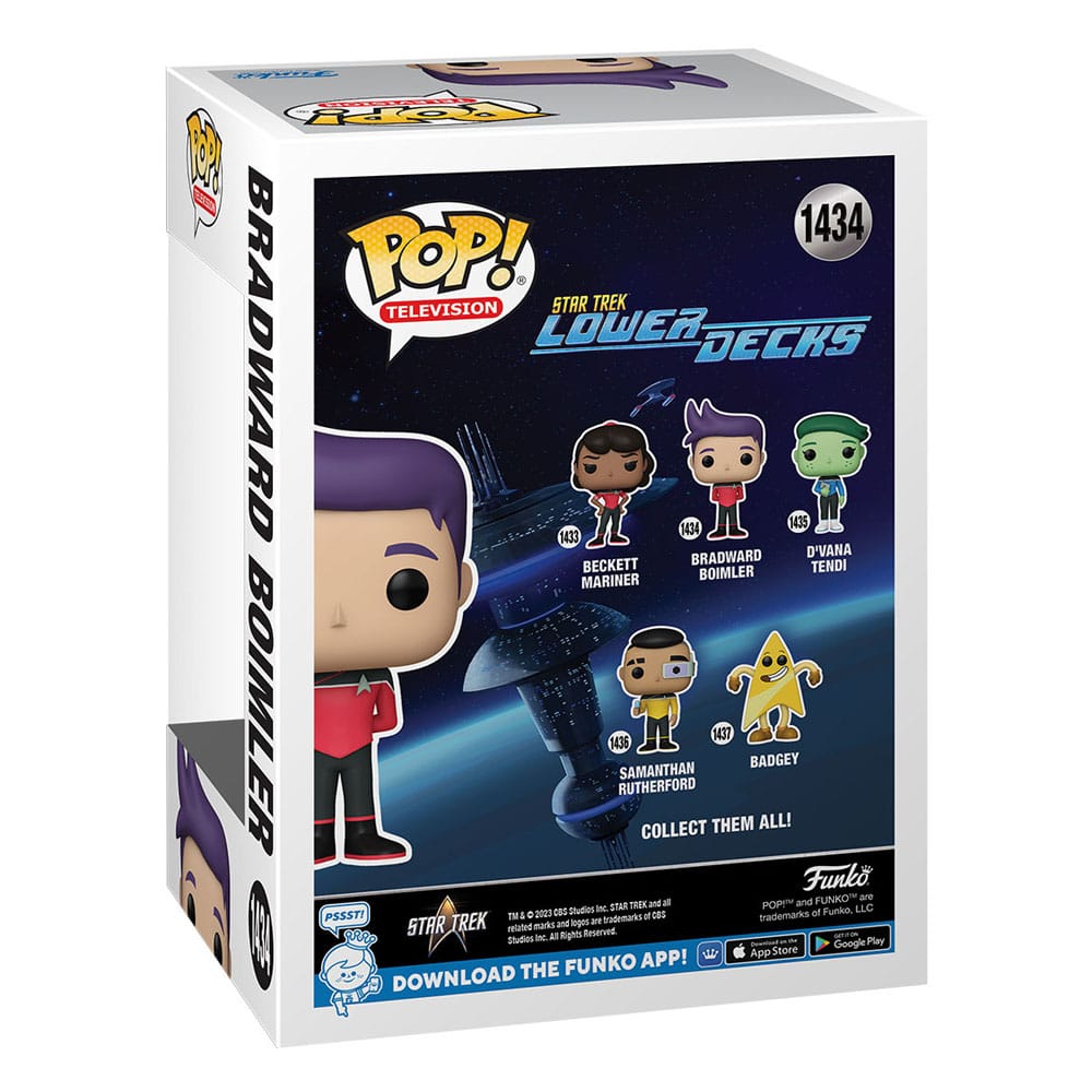 Star Trek Lower Decks POP! TV Vinyl Figur Bradward 9 cm