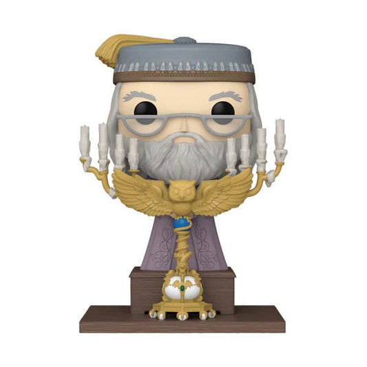 Harry Potter POP! Deluxe Vinyl Figur Deluxe Dumbledore w/Podium 12 cm