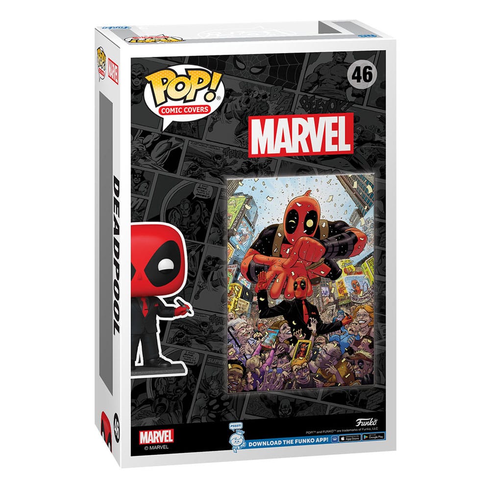 Marvel POP! Comic Cover Vinyl Figur Deadpool (2025) #1 Deadpool in Black Suit 9 cm