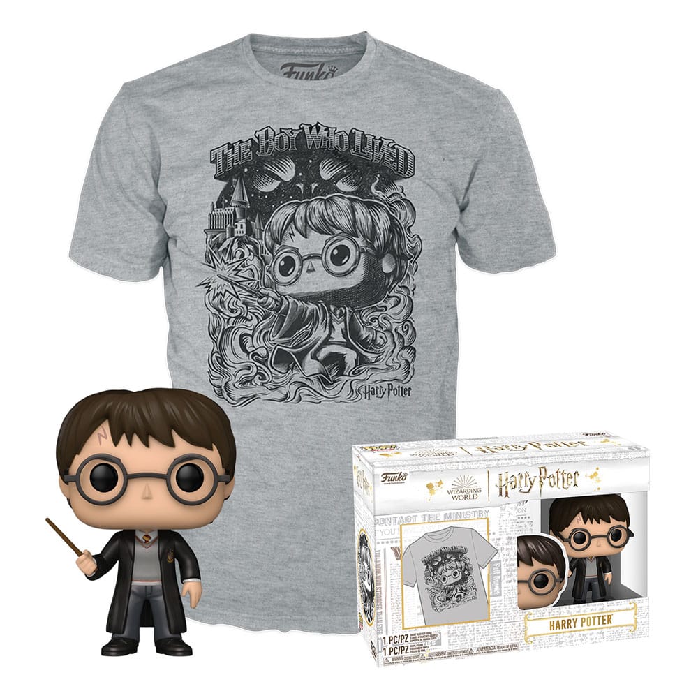 Harry Potter POP! & Tee Vinyl Figur & T-Shirt Set Harry Potter (FL) Größe M