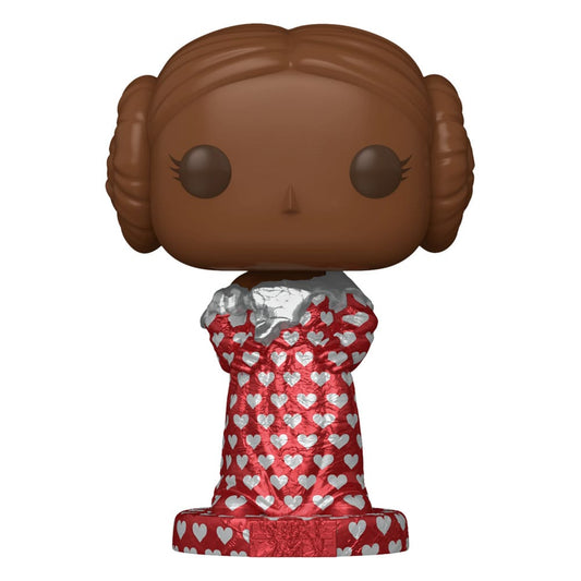 Star Wars Valentines POP! Vinyl Figur Leia (Val Choc) 9 cm