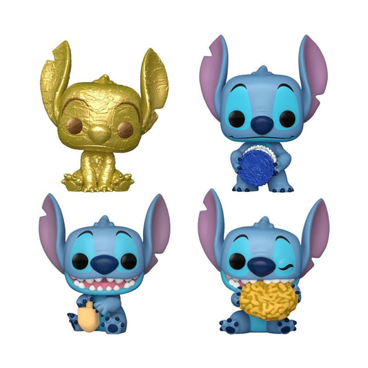 Stitch Holiday 2024 Pocket POP! Vinyl Minifiguren 4er-Pack Dreidel Box 4 cm