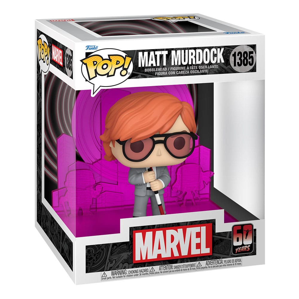 Daredevil 60th Anniversary POP! Deluxe Vinyl Figur Matt Murdock w/ Radar 13 cm