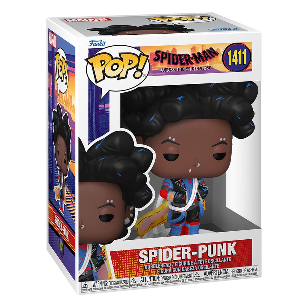 Spiderman Across the Spider-Verse POP! Vinyl Figur Spider-Punk(UN) 9 cm