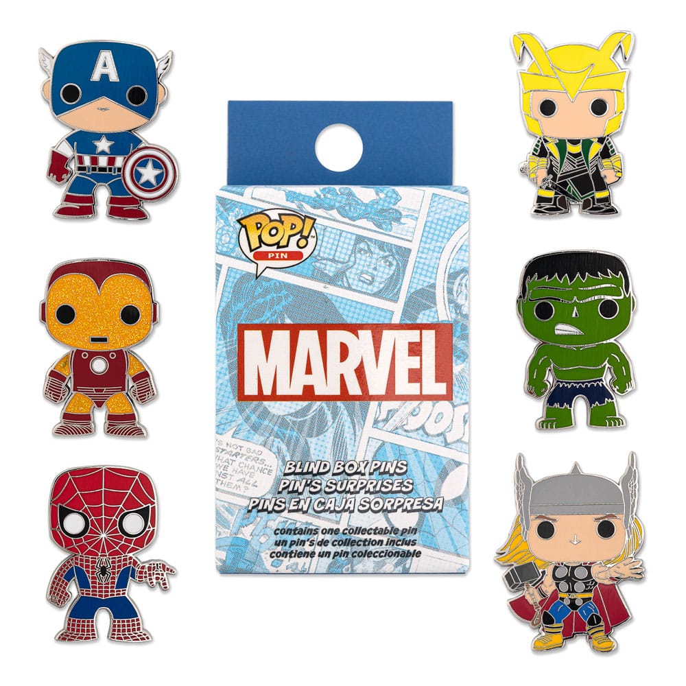 Marvel Loungefly POP! Pin Ansteck-Pins Group 3 cm Sortiment (12)